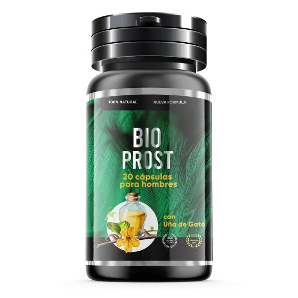 Frasco de Bio Prost, 20 cápsulas para hombres con Uña de Gato (imagen de referencia)